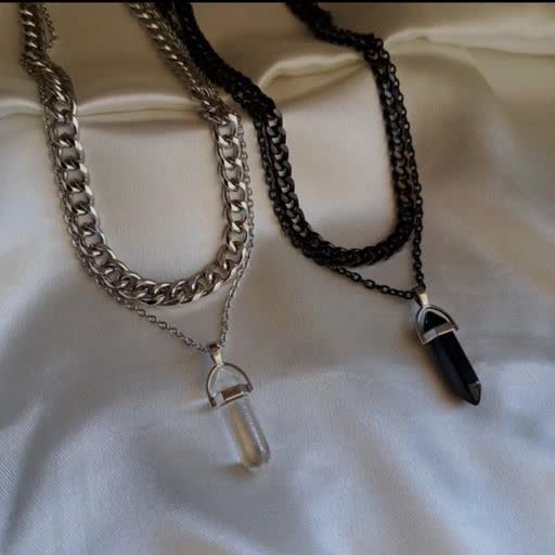 گردنبند منشوری دو لاین